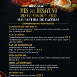Mes del Desayuno Malpartida de Caceres